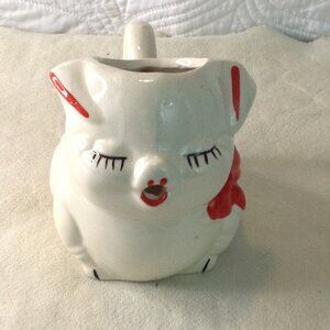 VTG Shawnee Ceramic Pig Creamer, Old School Kitchen, Kitschy, Cottagecore Decor